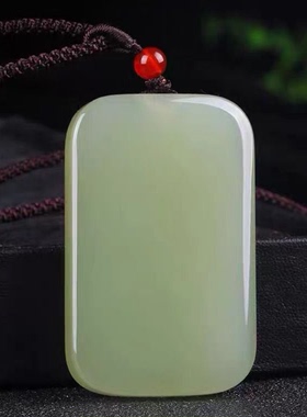 牌吊男色差精致和田玉小号专属男女玉石挂件面包牌款微平安无事坠