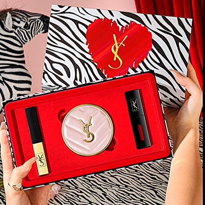 大牌正品YS口红小金条1966唇釉气垫礼盒彩妆套装中秋节礼物送女友