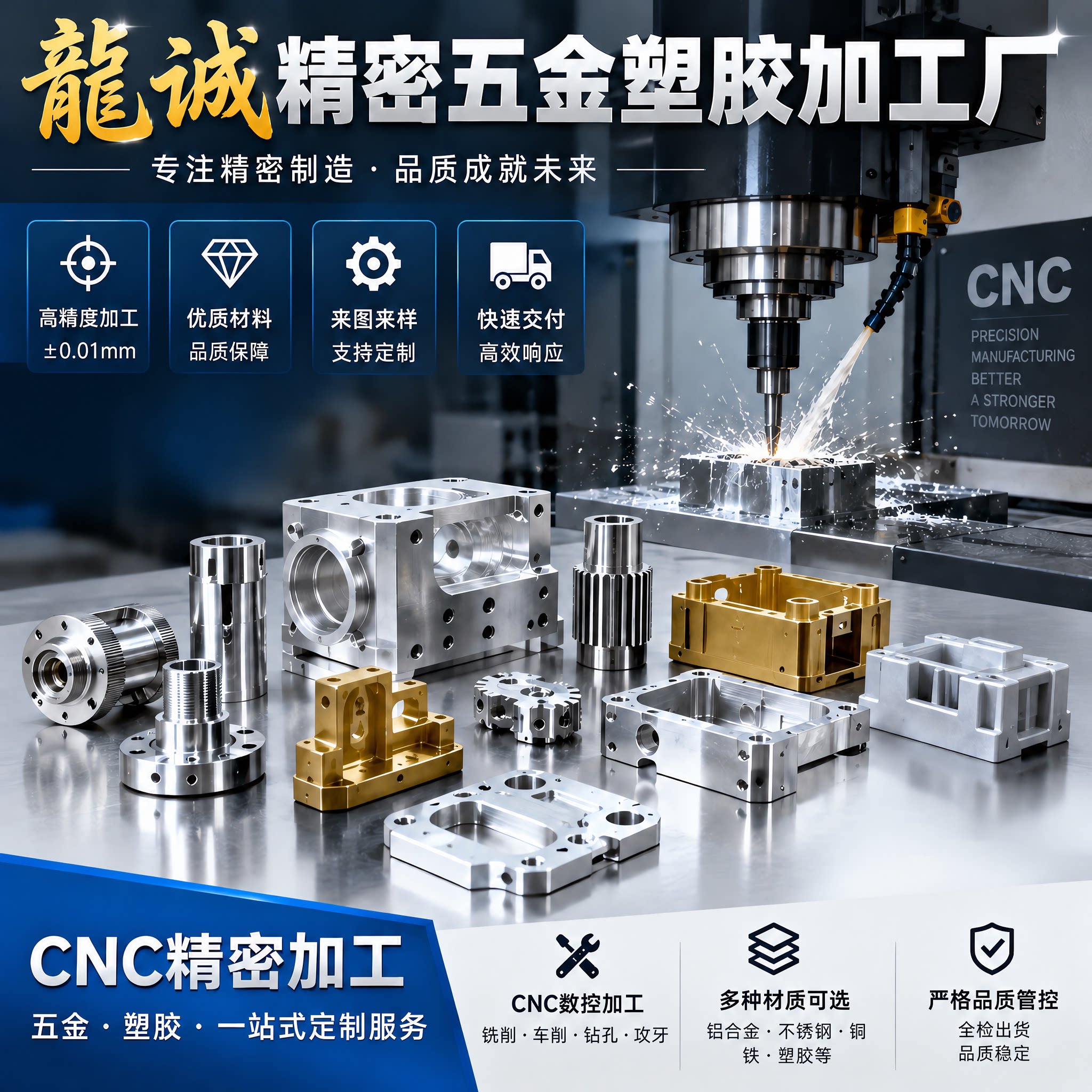 CNC精密加工零件车铣五金属件