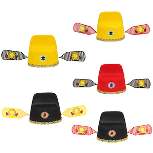 古代成人县官帽子七品芝麻官彩色状元帽乌纱帽新郎官帽进士帽古装