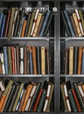 秋刀鱼TN瑕疵捡漏手账本 微疵特卖活页本子 复古旅行者牛皮笔记本