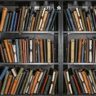 秋刀鱼TN瑕疵捡漏手账本 复古旅行者牛皮笔记本 微疵特卖活页本子