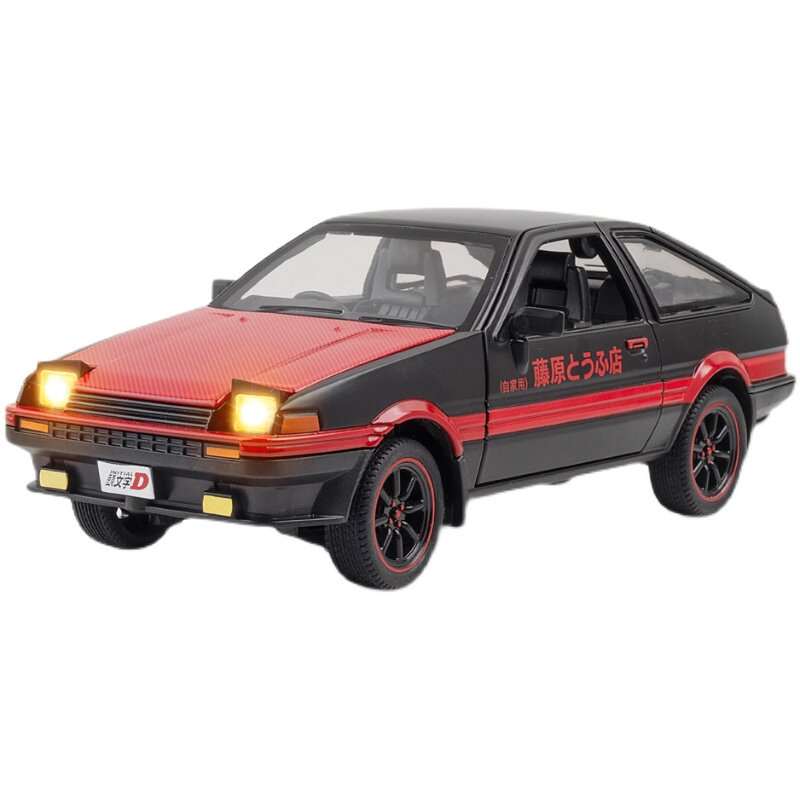 头文字ae86车模型玩具秋名山车神d藤原拓海豆腐店gtr合金车模摆件