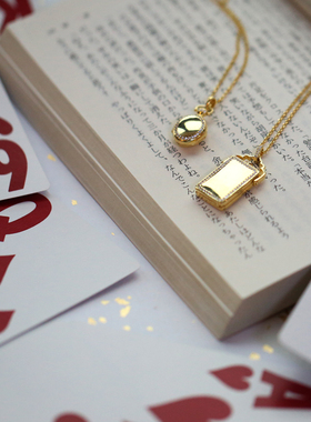 相片盒照片盒纯银长项链