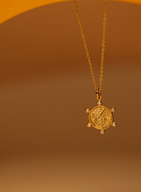 以梦为马全手工吊坠925银18k黄金