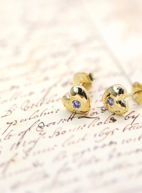 VA珠宝丨全新宝石系列丨海蓝之心丨天然坦桑耳钉