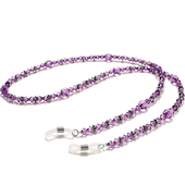 紫色款 串珠眼镜挂绳复古眼镜防滑绳防滑带眼镜链 链子 刘亦凡