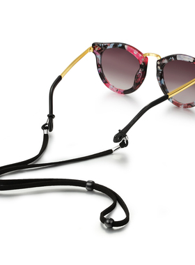 [刘亦凡]麂皮眼镜绳运动眼镜绳防滑眼镜挂绳眼镜挂链复古文艺挂绳