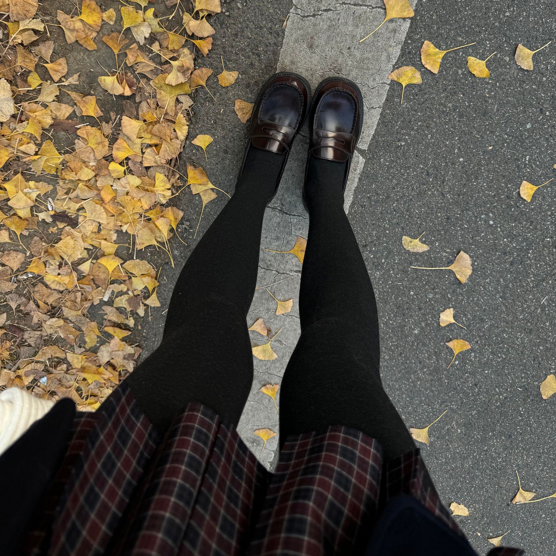 秋冬季加厚保暖百搭平纹打底裤加绒显瘦连裤袜日系jk学院风打底袜