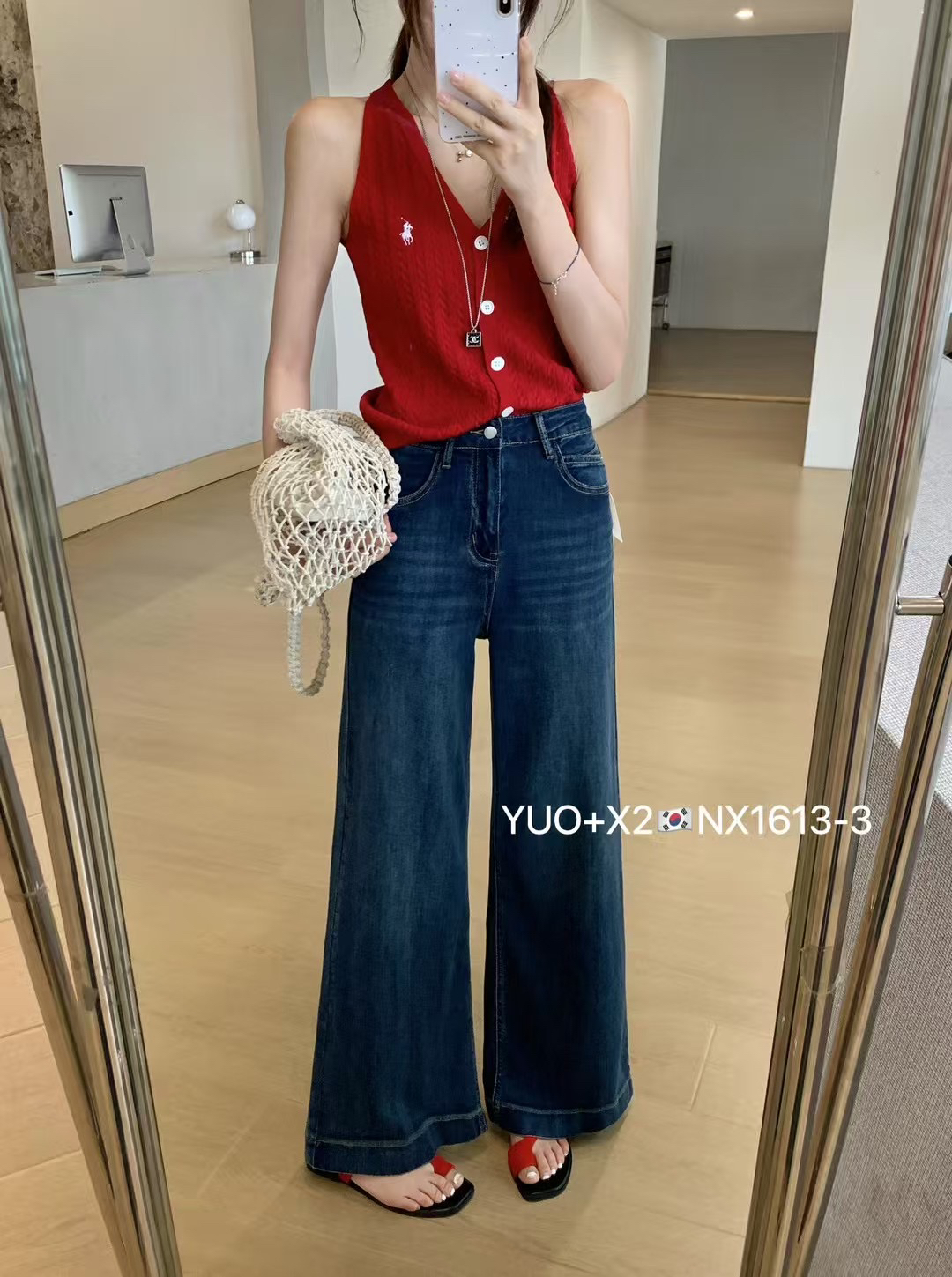 洋气弹力深色直筒牛仔裤女2025年韩版夏季薄款高腰显瘦阔腿休闲裤