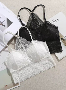 冰丝可拆卸防透内搭美背内衣小背心一片式无痕聚胸打底文胸女瑜伽