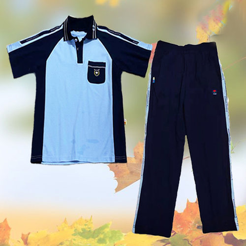 南宁校服中小学夏季蓝色运动校服批发 秋运动装现货一件代发定