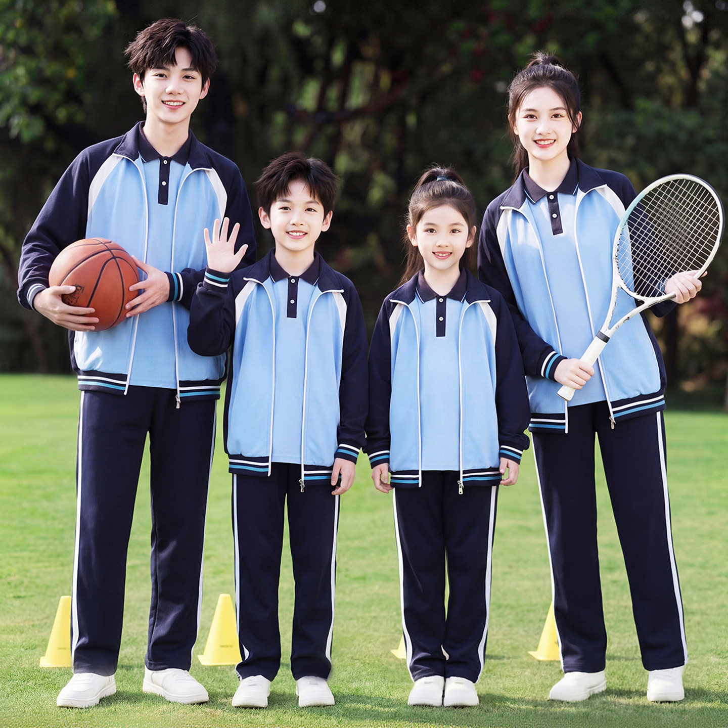 小学生校服班服春夏新款儿童学院风套装中大童幼儿园园服运动套装