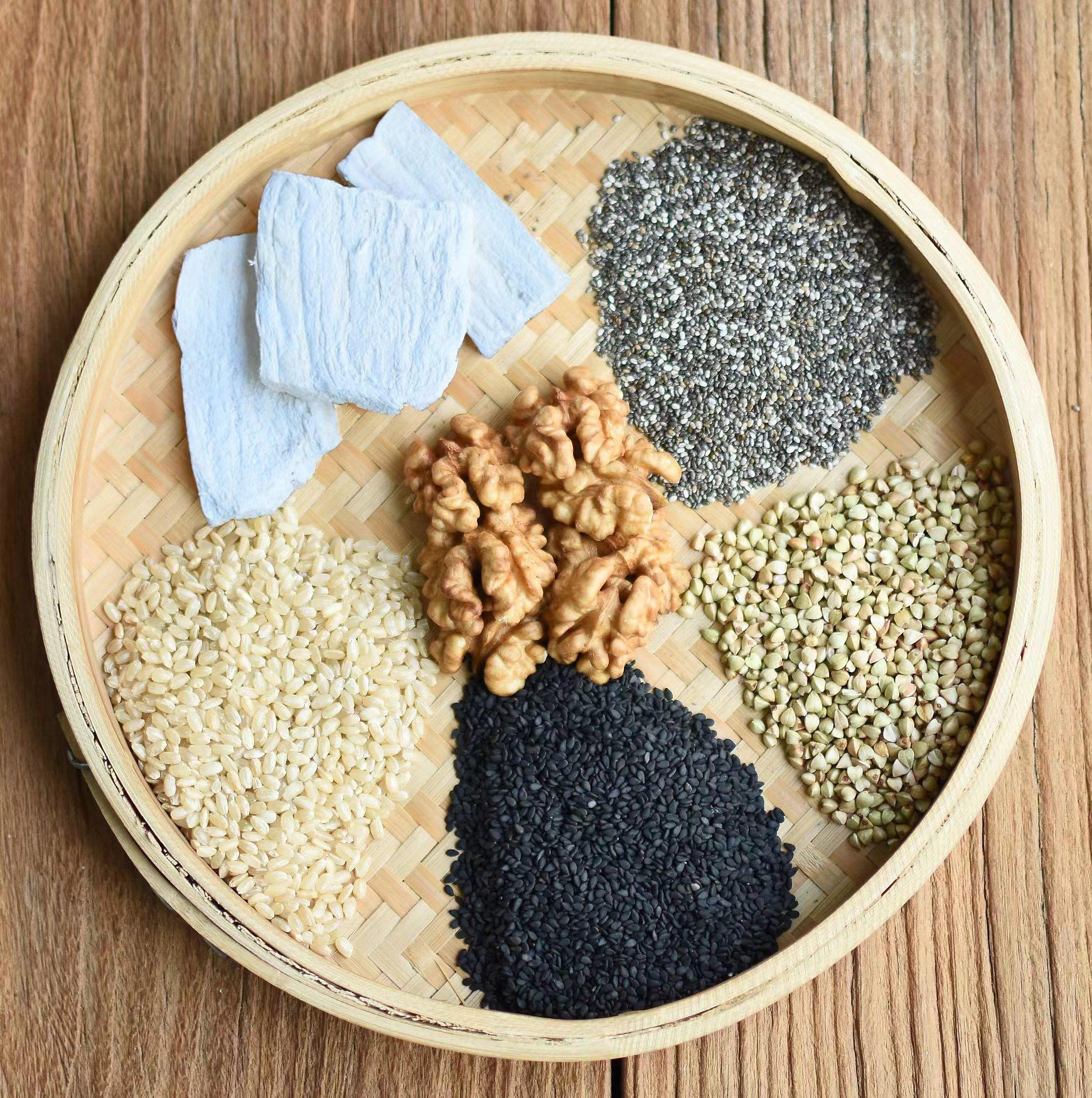 【阿静磨坊】现磨黑芝麻糙米核桃仁葛根荞麦粉奇亚籽500g 代餐粉,咖啡/麦片/冲饮,天然粉粉食品,淘宝优惠券,粉丝福利购,淘宝优惠卷