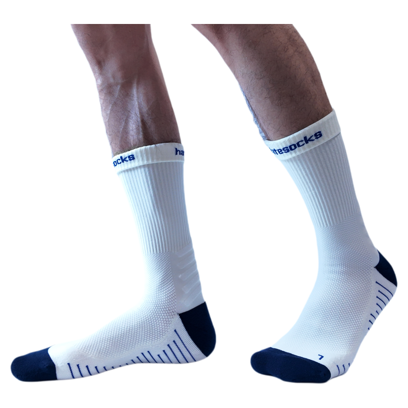 Twunk男士运动中长筒袜黑袜骑行