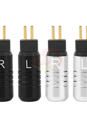 倾音坊黑胶水纹镀金CM0.78插头 W4R jh16 黑色水纹0.78mm插头