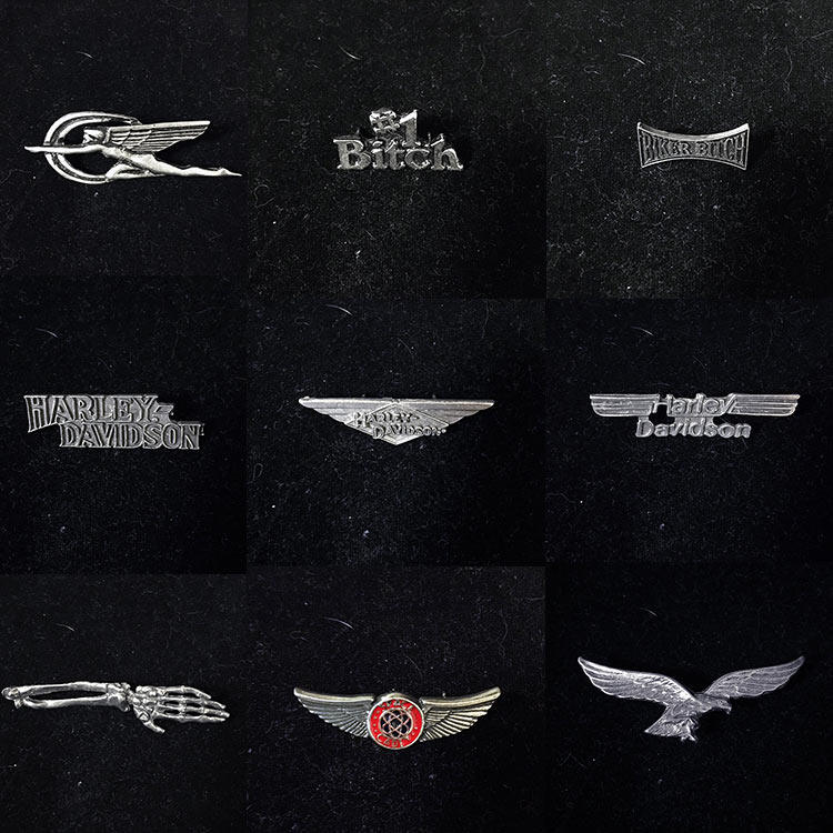vintage 70' 老哈雷  pins 收藏品胸针 皮衣/皮马甲 机车帮派徽章在类目 饰品/流行首饰/时尚饰品新, 胸针中 - 来自Buy2taobao.com提供专业的淘宝代购服务