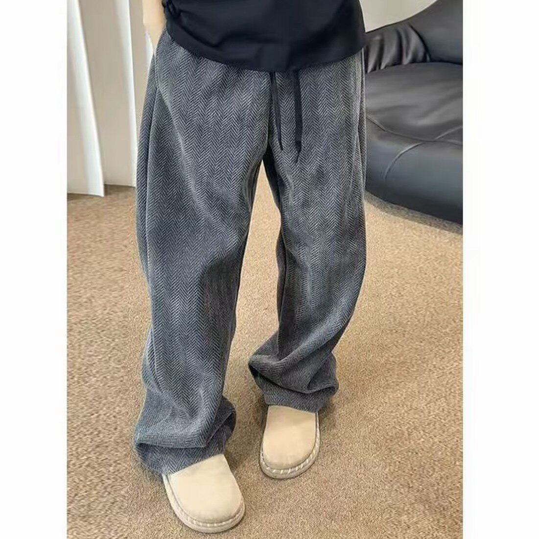 网图加绒冬季男女直通休闲裤8011p35加绒p40,男装卫衣,星座517-5