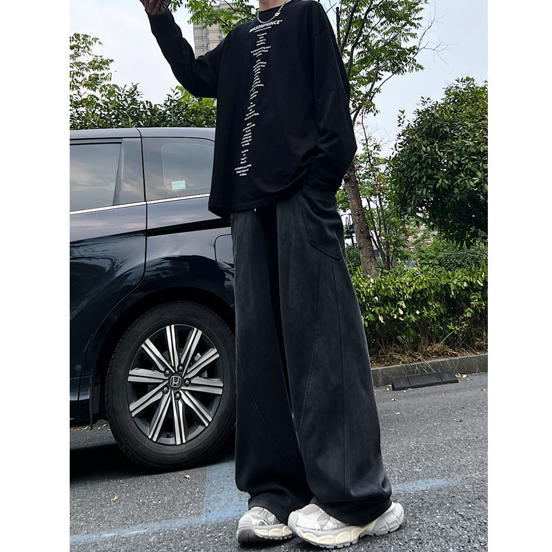 秋季新品男女宽松水洗休闲卫裤裤腿裤6688P65,男装休闲裤,星座517-5
