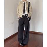 现货千鸟格西裤老钱风7058p52，男装西裤，星座517-5