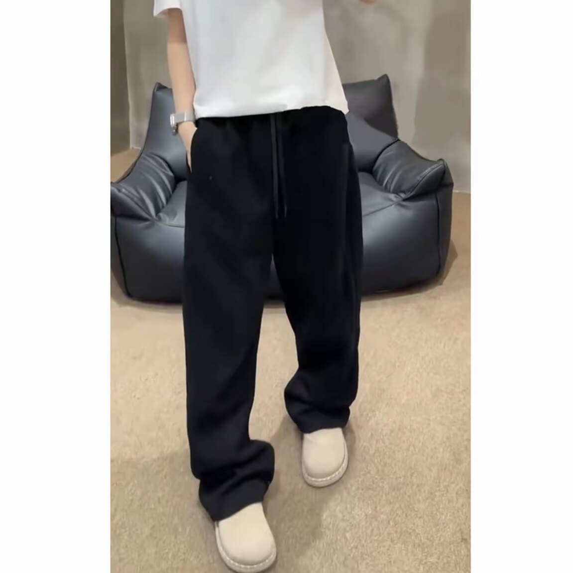 网图冬季男女加绒休闲裤8011P35加绒p40,男装卫衣,星座517-5