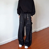 现货美式宽松大口袋牛仔裤男女8219P52，男装牛仔裤，星座517-5