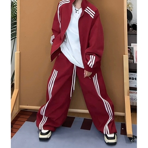 现货 男女三条杆休闲运动裤8687p45图片