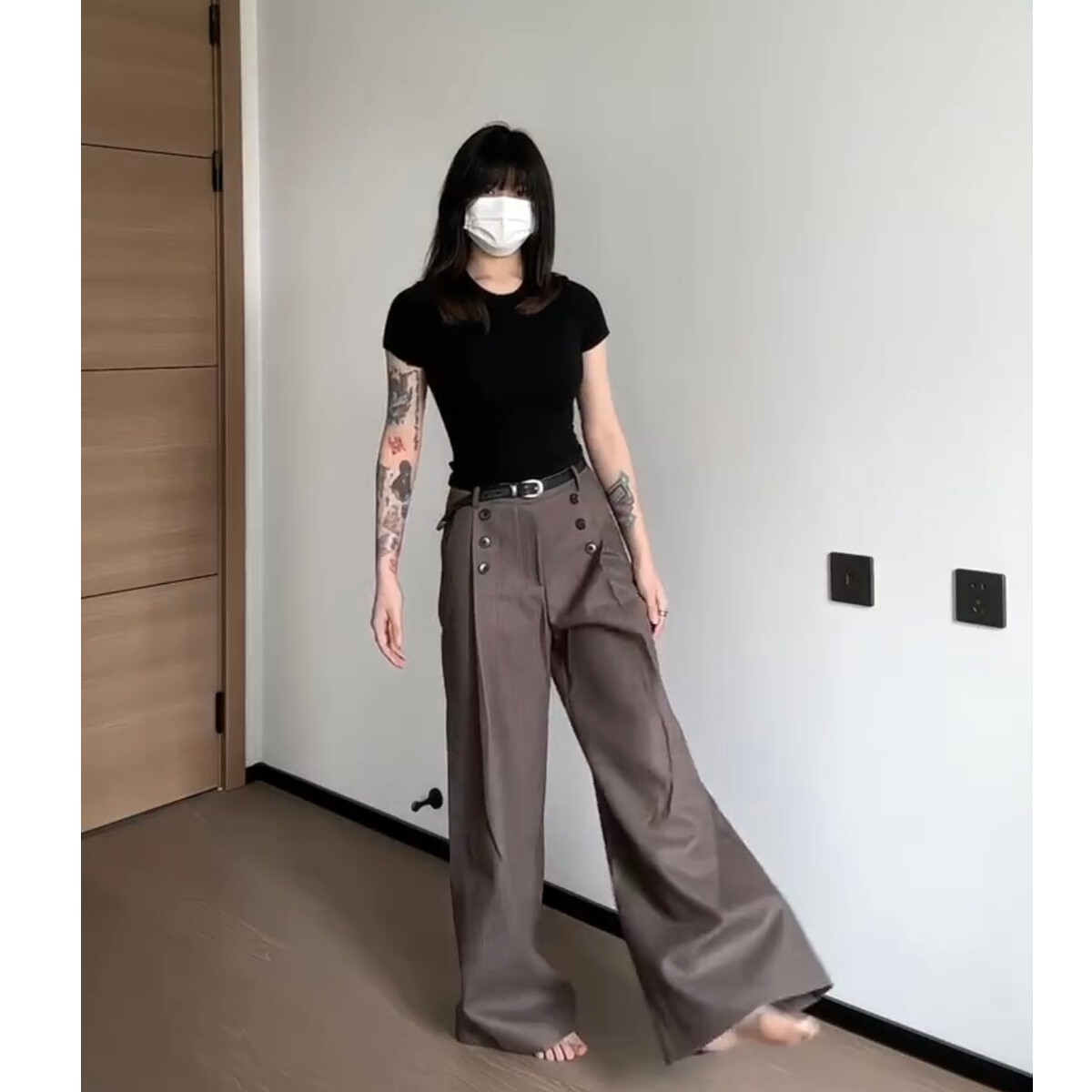 现货男女老钱风西裤6031p52,男装西裤,星座517-5