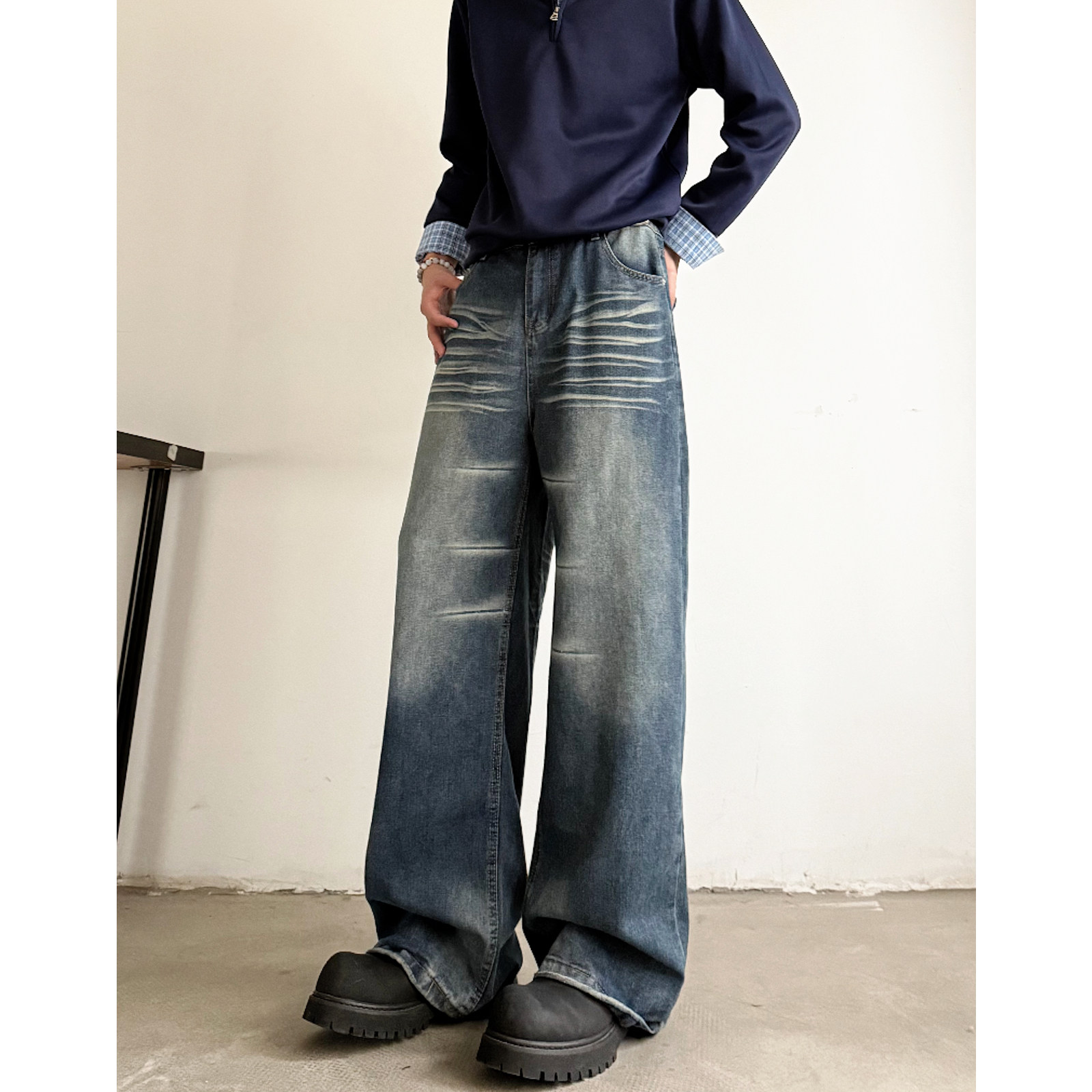 现货直通牛仔裤男女85154p48,男装牛仔裤,星座517-5
