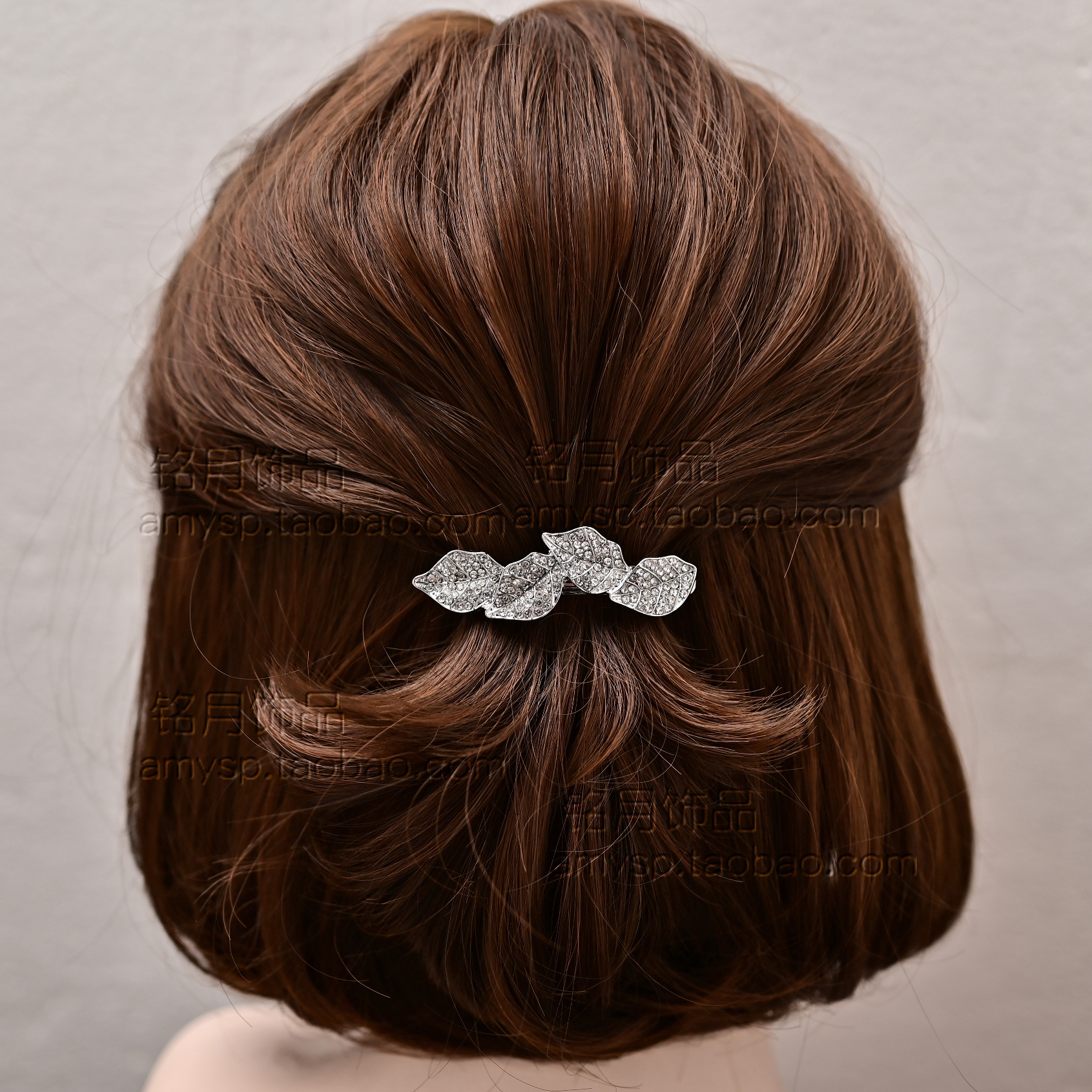 小号发夹半扎夹子头饰
