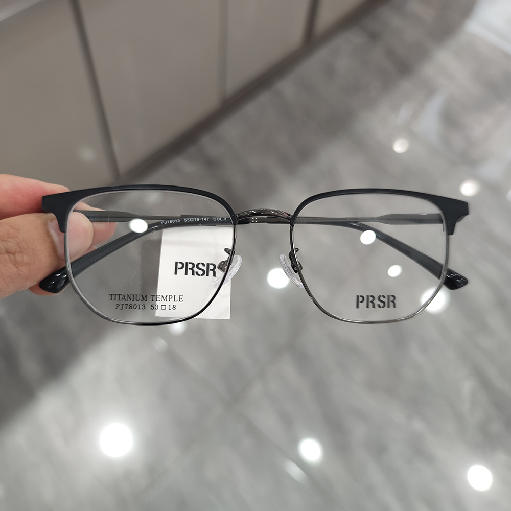 帕莎眼镜2023圆脸超轻半框近视镜