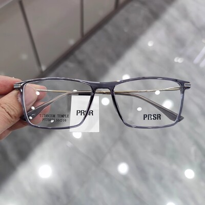 Prsr新款帕莎眼镜框板材方框男近视女全框可配度数防蓝光PT75021