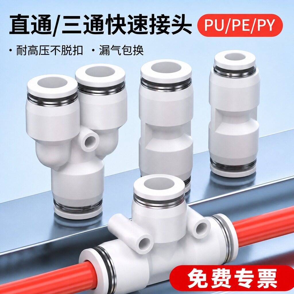 气动气管PU塑料直通快速接头