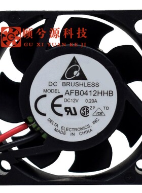 全新原装台达DELTA 4015 4CM双滚珠12V 0.2A散热 风扇AFB0412HHB