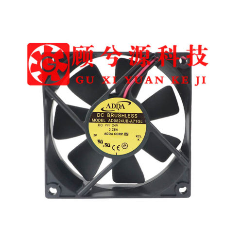 协喜ADDA AD0824UB/UX-A71GL/A70GL 24V 0.26A变频器机柜风扇8025