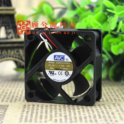 原装/AVC DS05020B24U 5020 24V 0.30A 三线 双珠变频器风扇