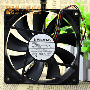 4710KL 04W 12V 新款 静音专业机箱风扇 017A NMB 12025 原装 B19CM