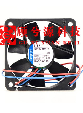 全新 进口德国 612 F N H 2L 39L 12V 83mA 1W 6015 原装散热风扇