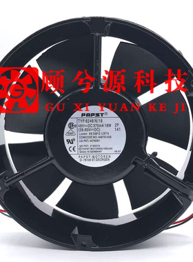 原装进口德国进口TYP 6248N/18 DC48V 375mA 18W高端变频散热风扇
