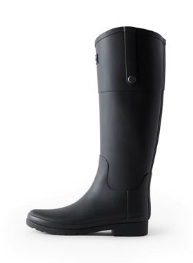 HUNTER女Refined Riding骑士靴户外防水雨鞋哑光精致高筒长靴