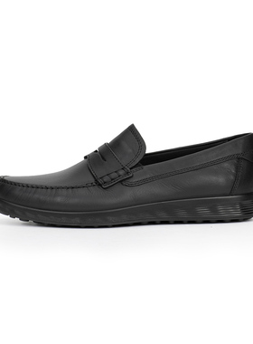 ECCO爱步男 轻巧莫克 一脚蹬乐福鞋豆豆鞋船鞋休闲皮鞋 540534