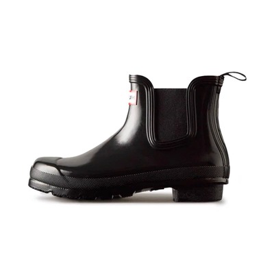 HUNTER女经典光面户外溯溪鞋防水防滑橡胶水鞋切尔西短靴雨鞋