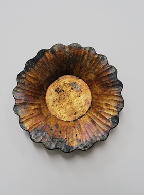 四时 season 浦上阳介 木器 茶托 银箔