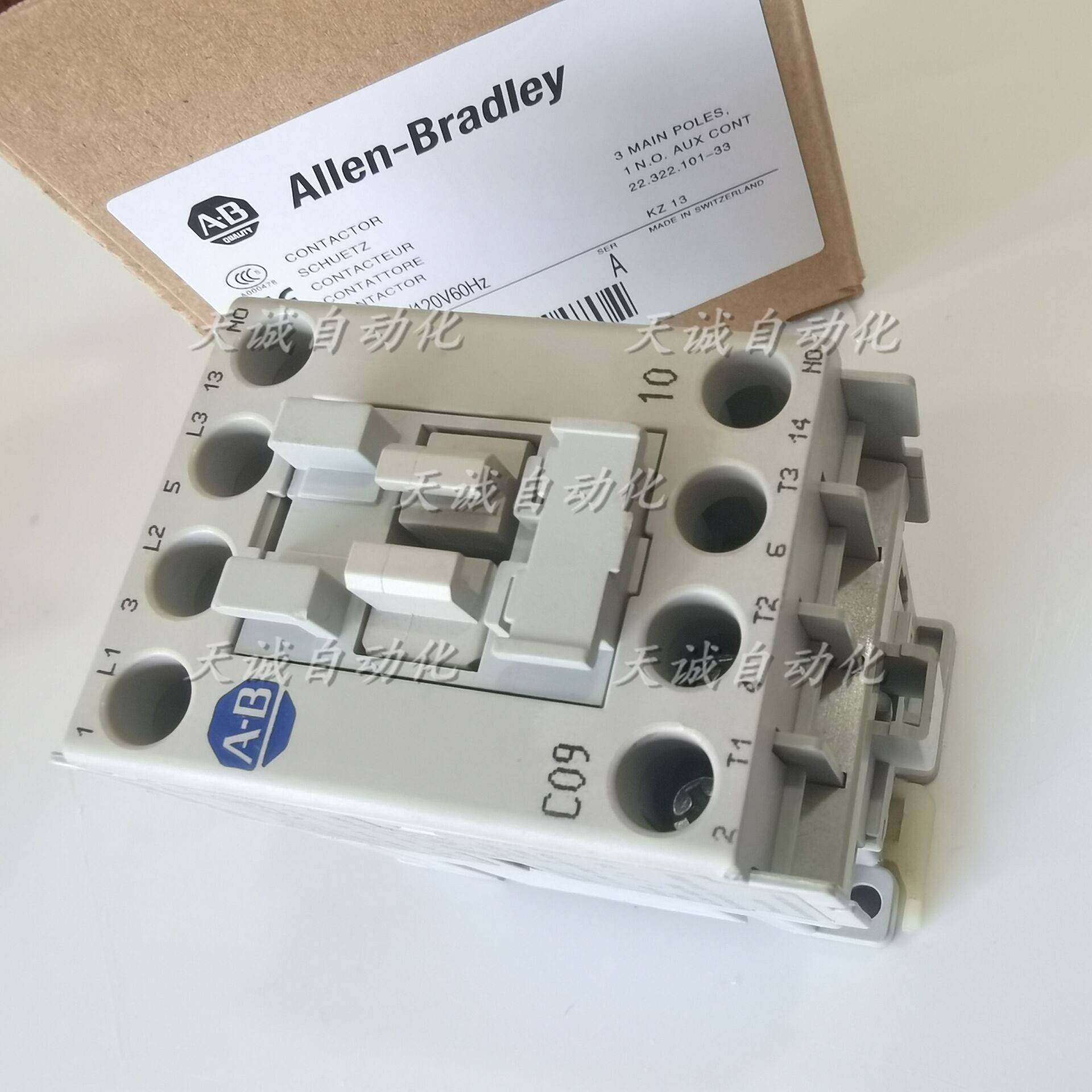 全新原装allen-bradley接触器100-c16*01*10 *00/24v120v380ac/dc
