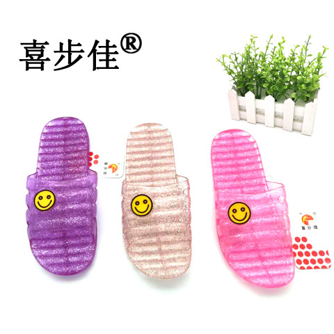 女式水晶冰凉舒爽女拖坡跟防滑平跟外穿夏季时尚新款耐磨底凉拖鞋