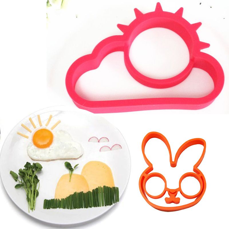 创意硅胶鸡蛋模煎蛋器早餐太阳云DIY模具