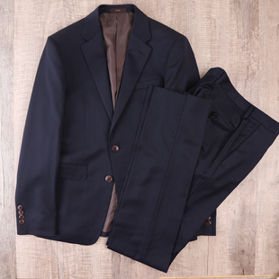 青年修身 胸围90腰围76羊毛商务职业西服套装 春秋创世代工绅士正装