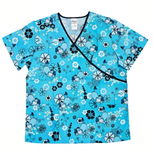 XS  ladiesprinted scrubs hospital uniform cherokee印花洗手衣