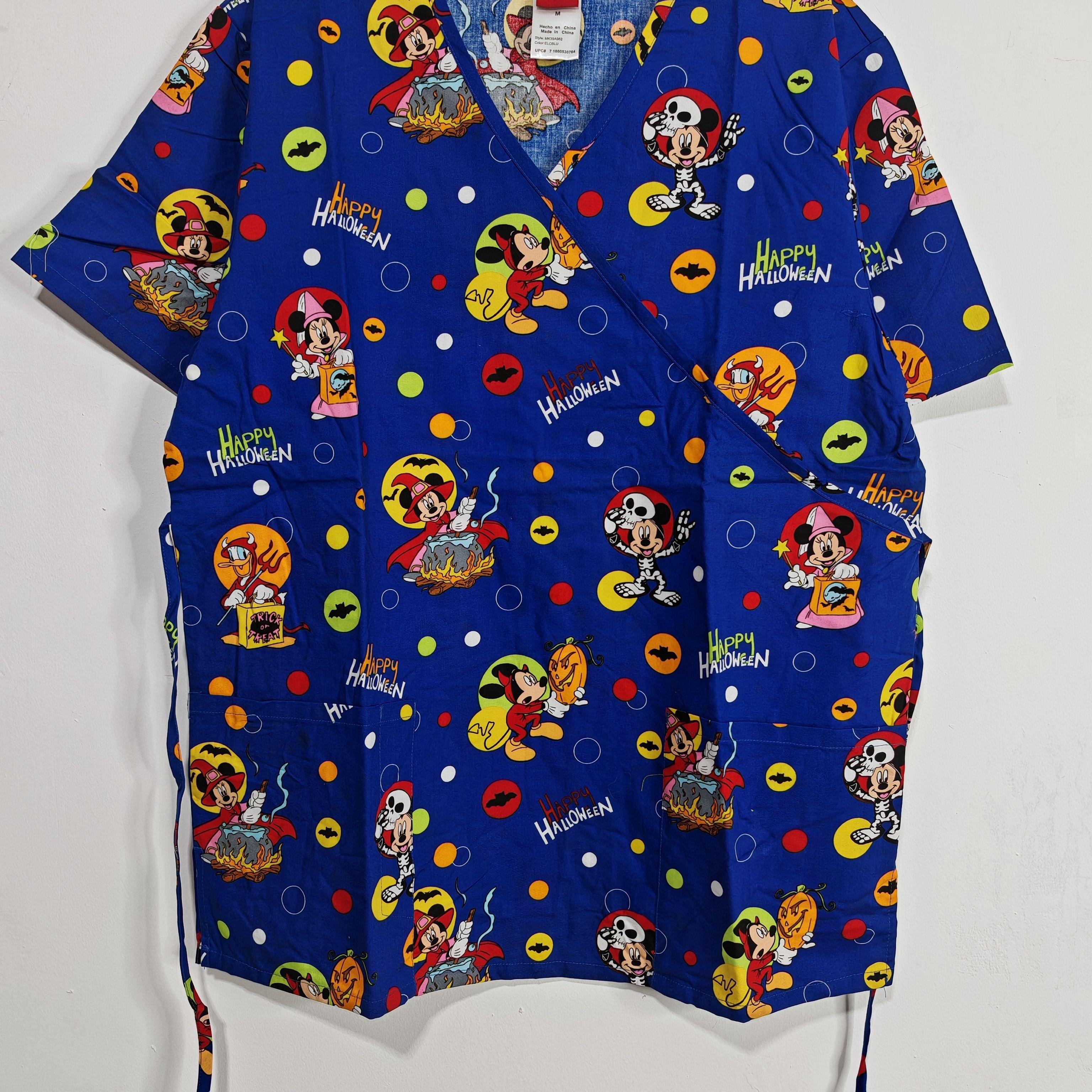 2XL 印花护士服大码短刷手服2 printed hospital scrubs oversize
