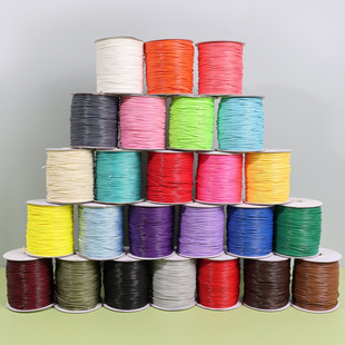 波洛领带配件4mm圆蜡线现货蜡绳黑色手工编织腊绳织带腊线项链绳